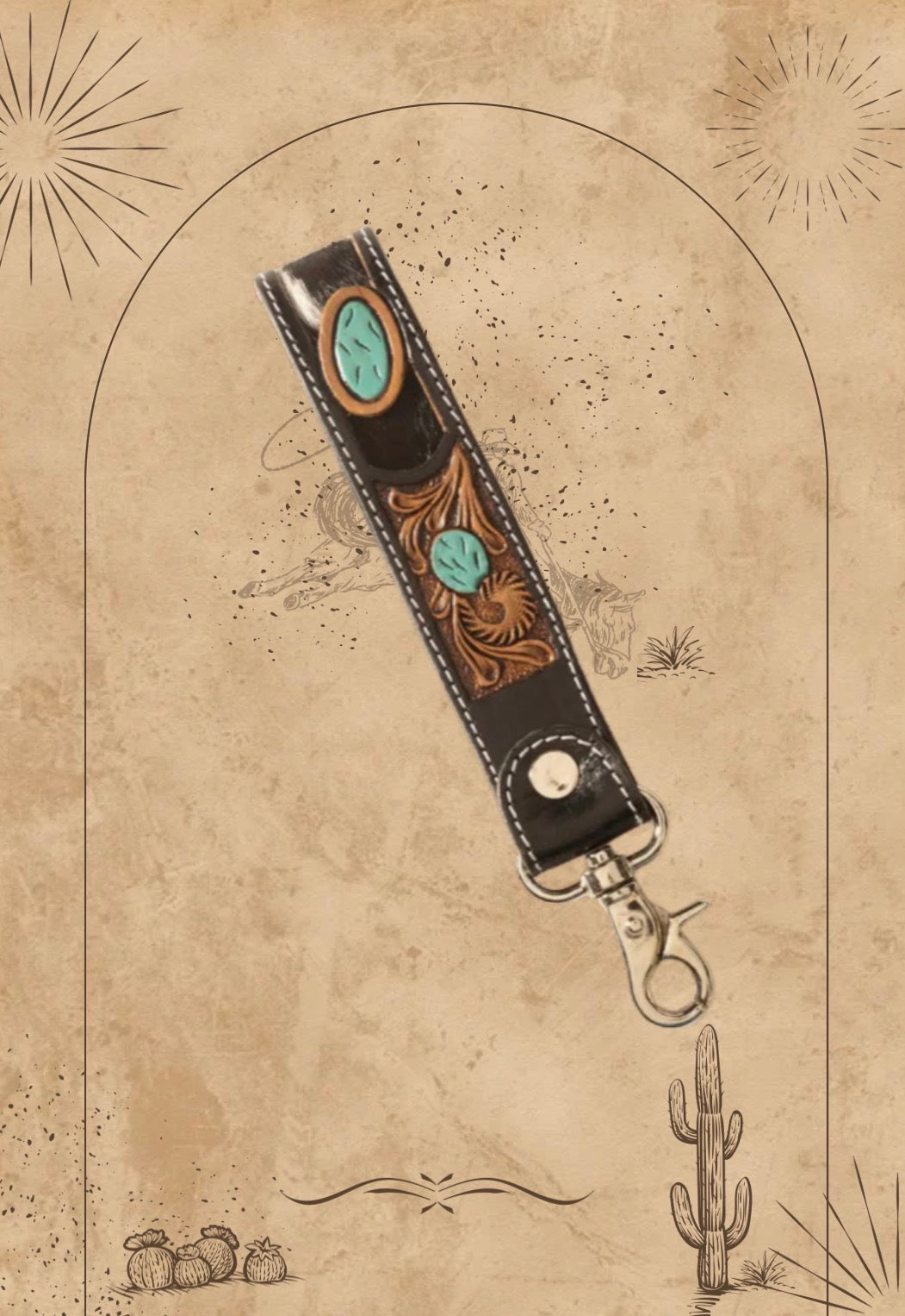 The Turquoise Bandit Keychain