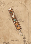 The Tooled & Turquoise Keychain