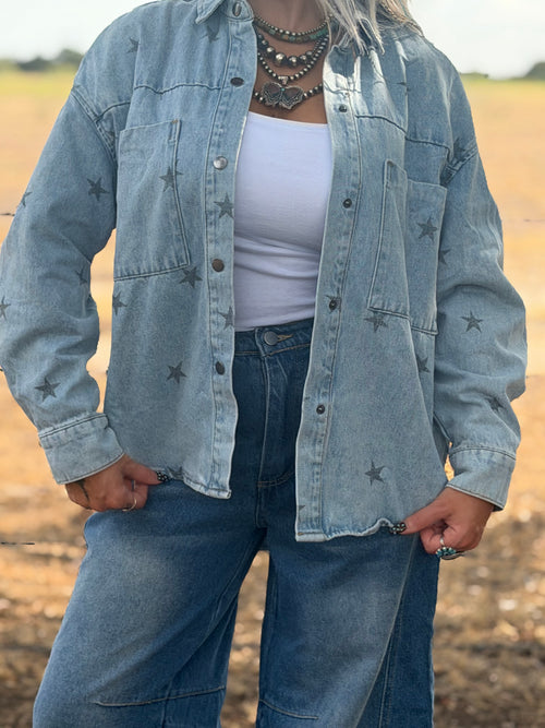 Cosmic Cowgirl Denim Shirt