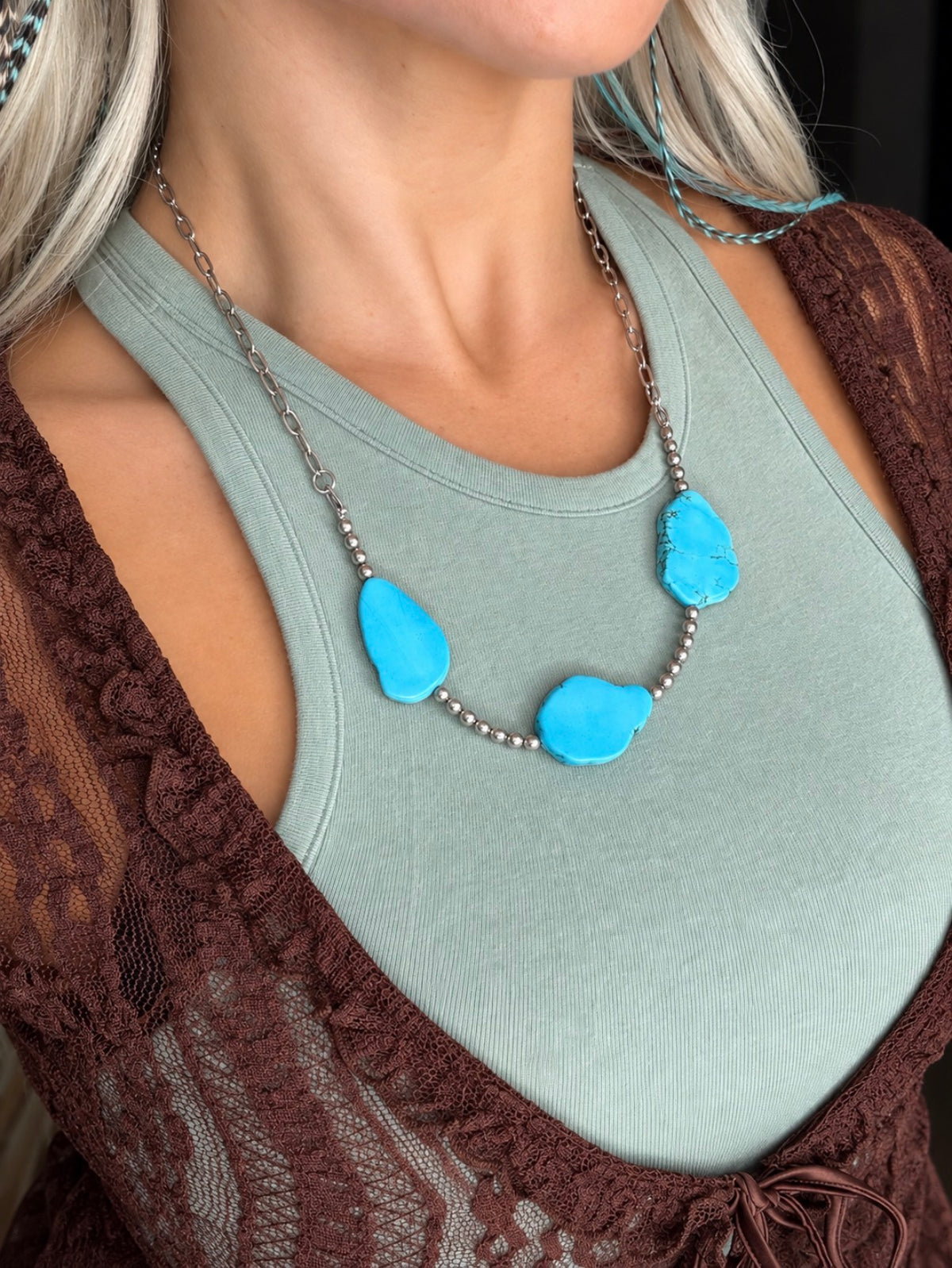 Turquoise Tres Necklace