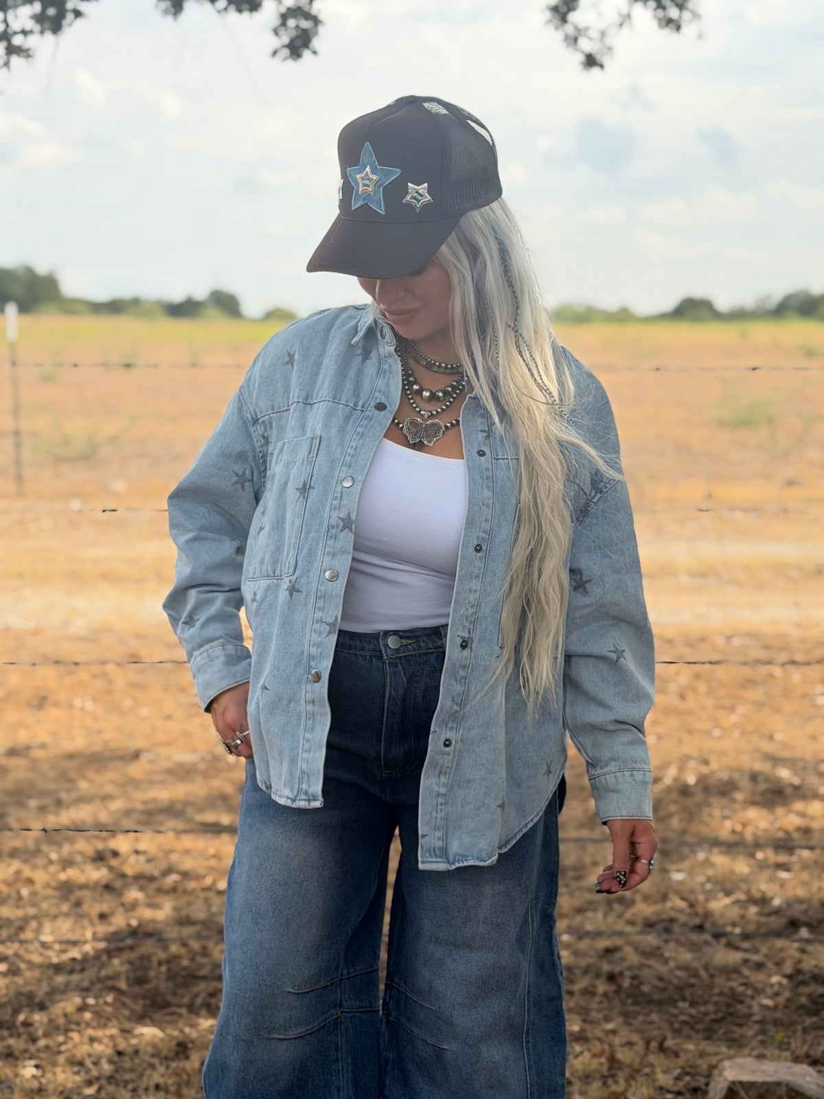 Cosmic Cowgirl Denim Shirt