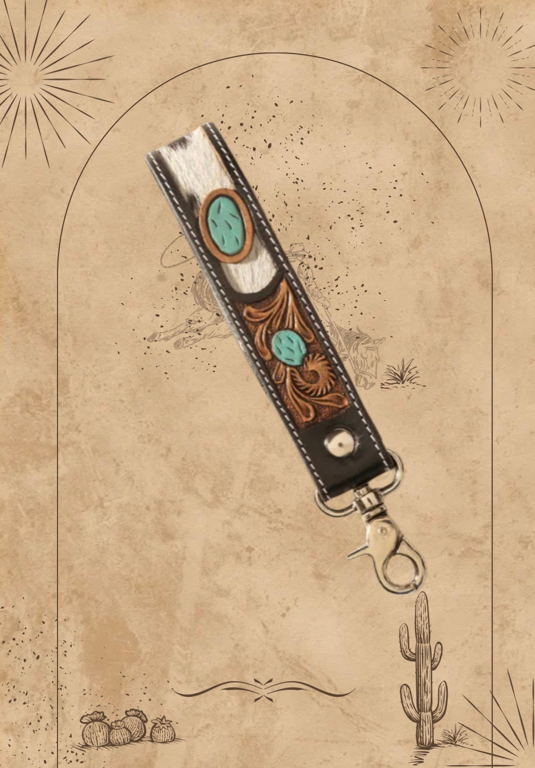 The Turquoise Bandit Keychain