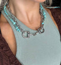 Turquoise Tack Necklace
