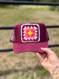 Prairie Patch Hat- Maroon