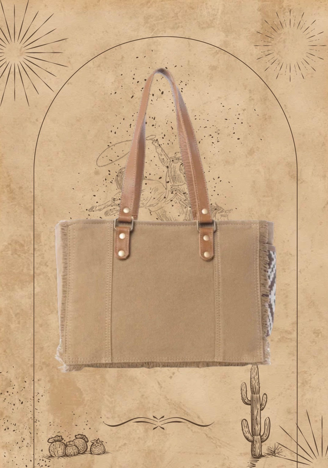 The Saddleback Aztec Tote
