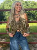 The Rebel Leopard Print Vest