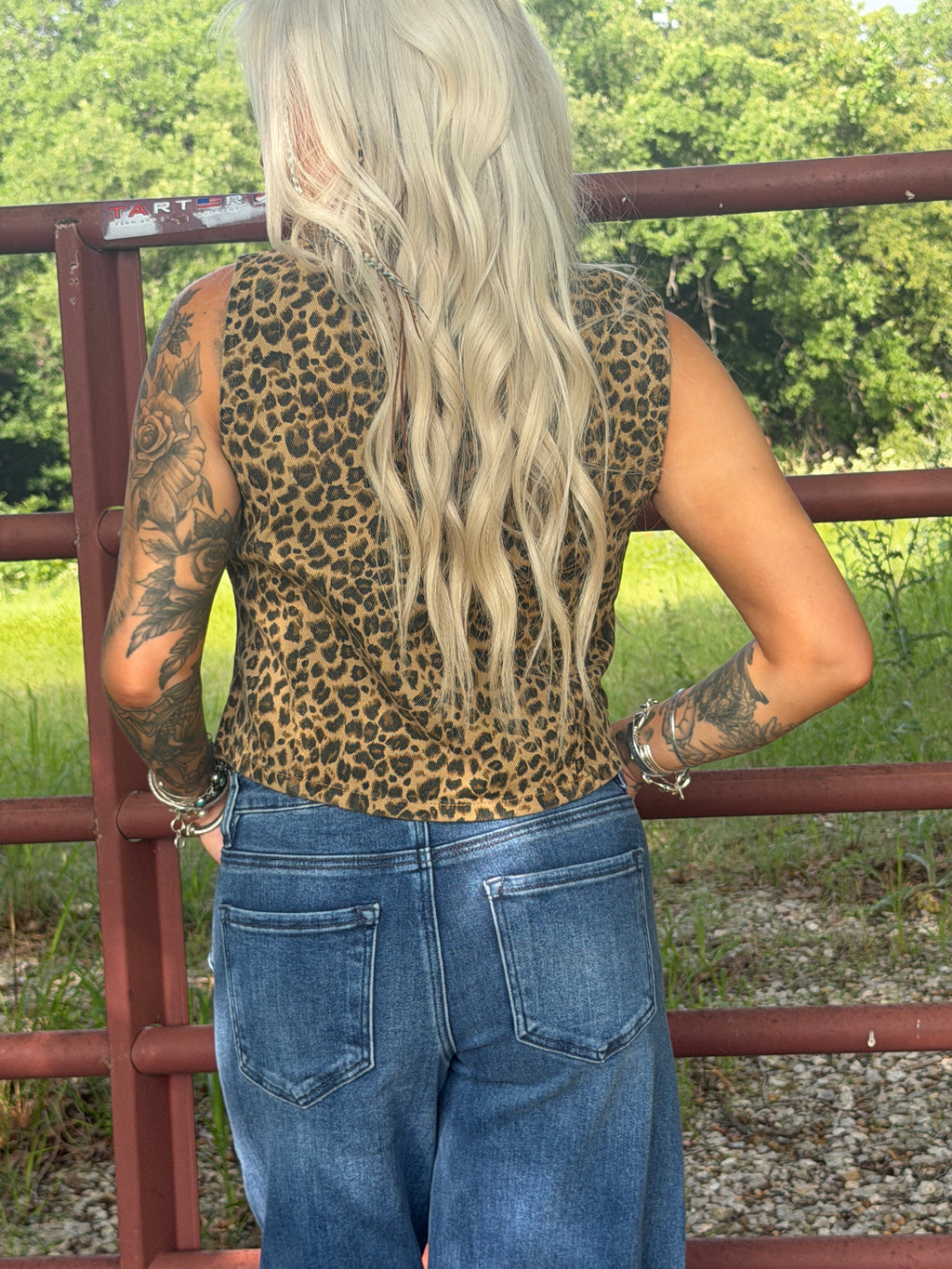 The Rebel Leopard Print Vest