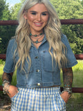 The Denim Darling Crop
