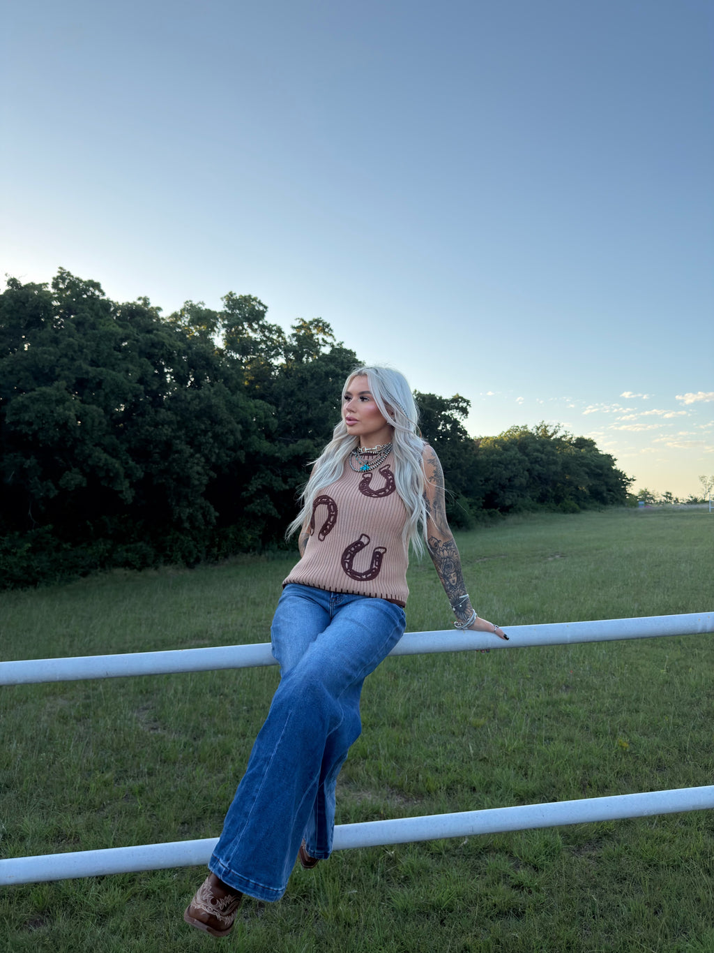 The Saddle Up Sweater Tank